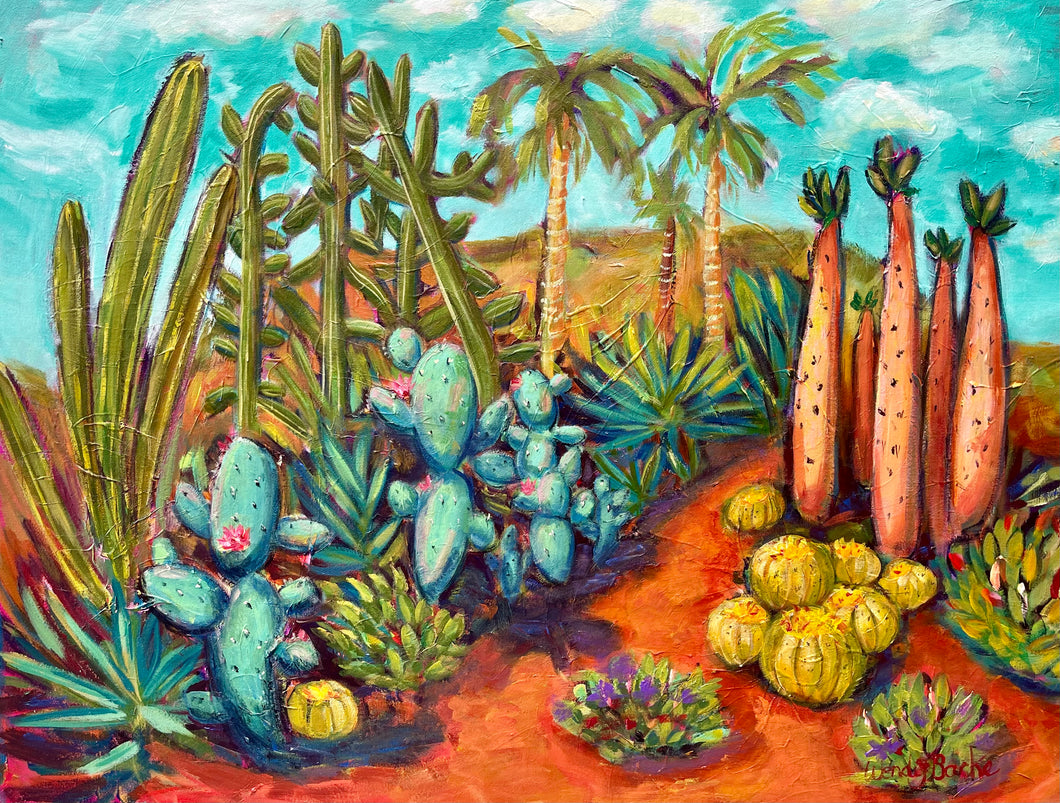 Original Oil Painting - Cactus
