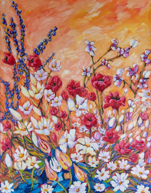 Limited Edition Print  - Poppies- 1/25 on Canvas using museum grade materials